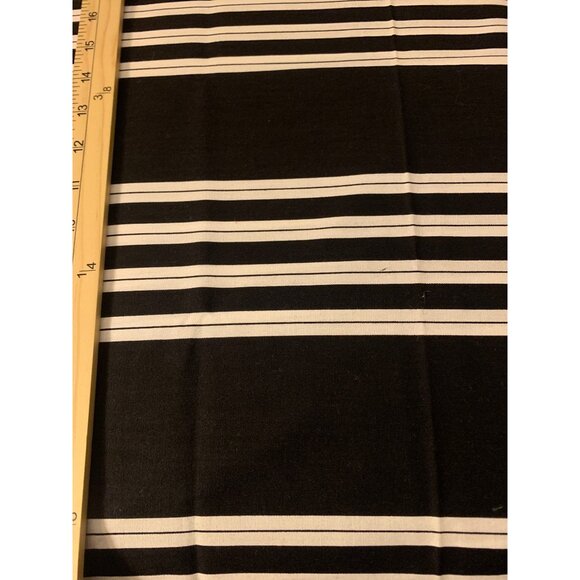 Cranston Black & White Striped Cotton Fabric 1/4 yard x 44" Sewing Craft Project - Picture 1 of 4